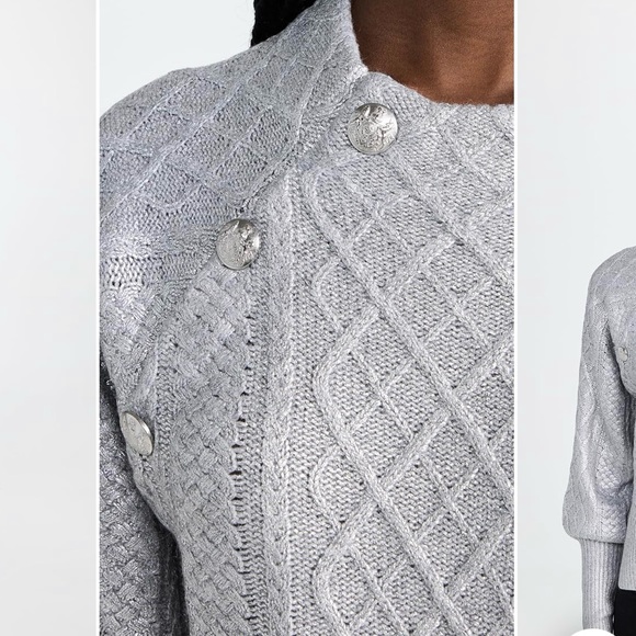 Veronica Beard silver Sweater NWT - Picture 3 of 15